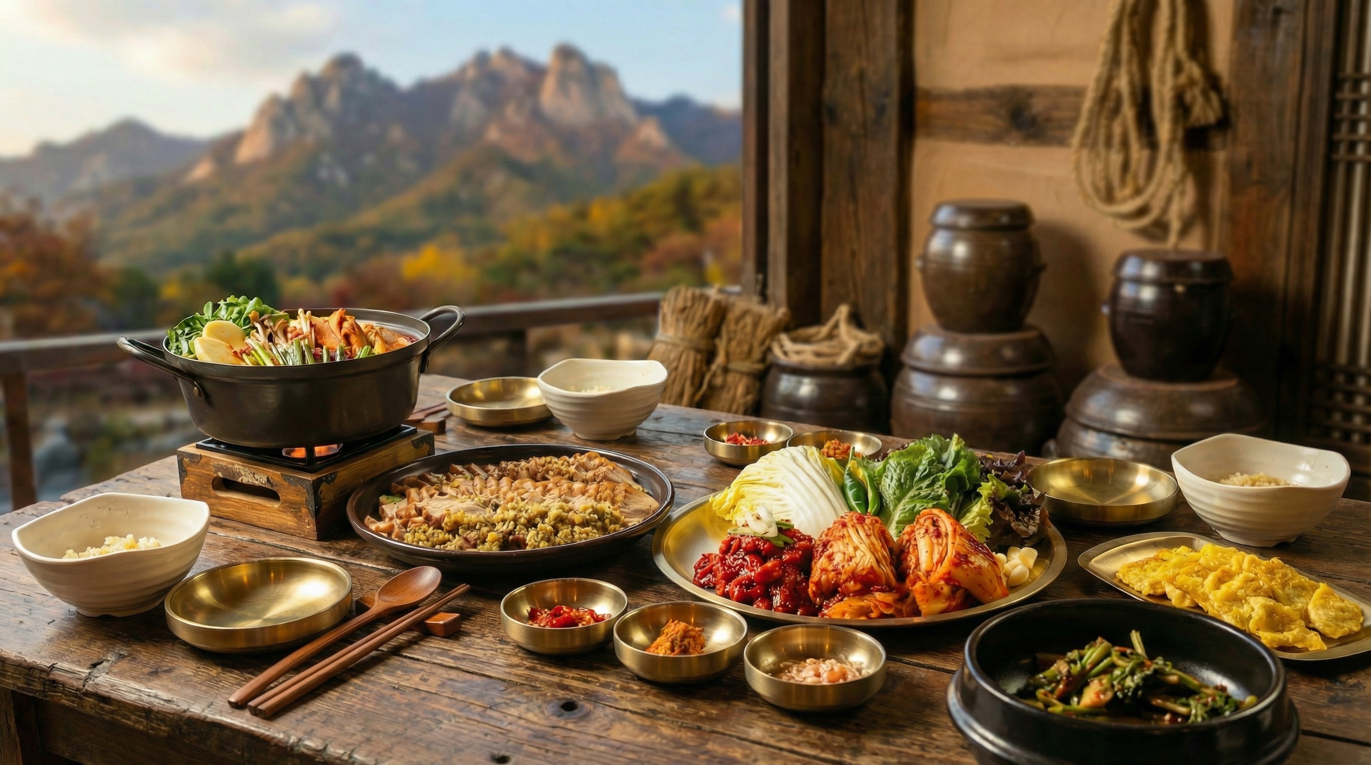 산아래주막 보쌈한상 얼큰보양칼국수 도봉산점 사진 1