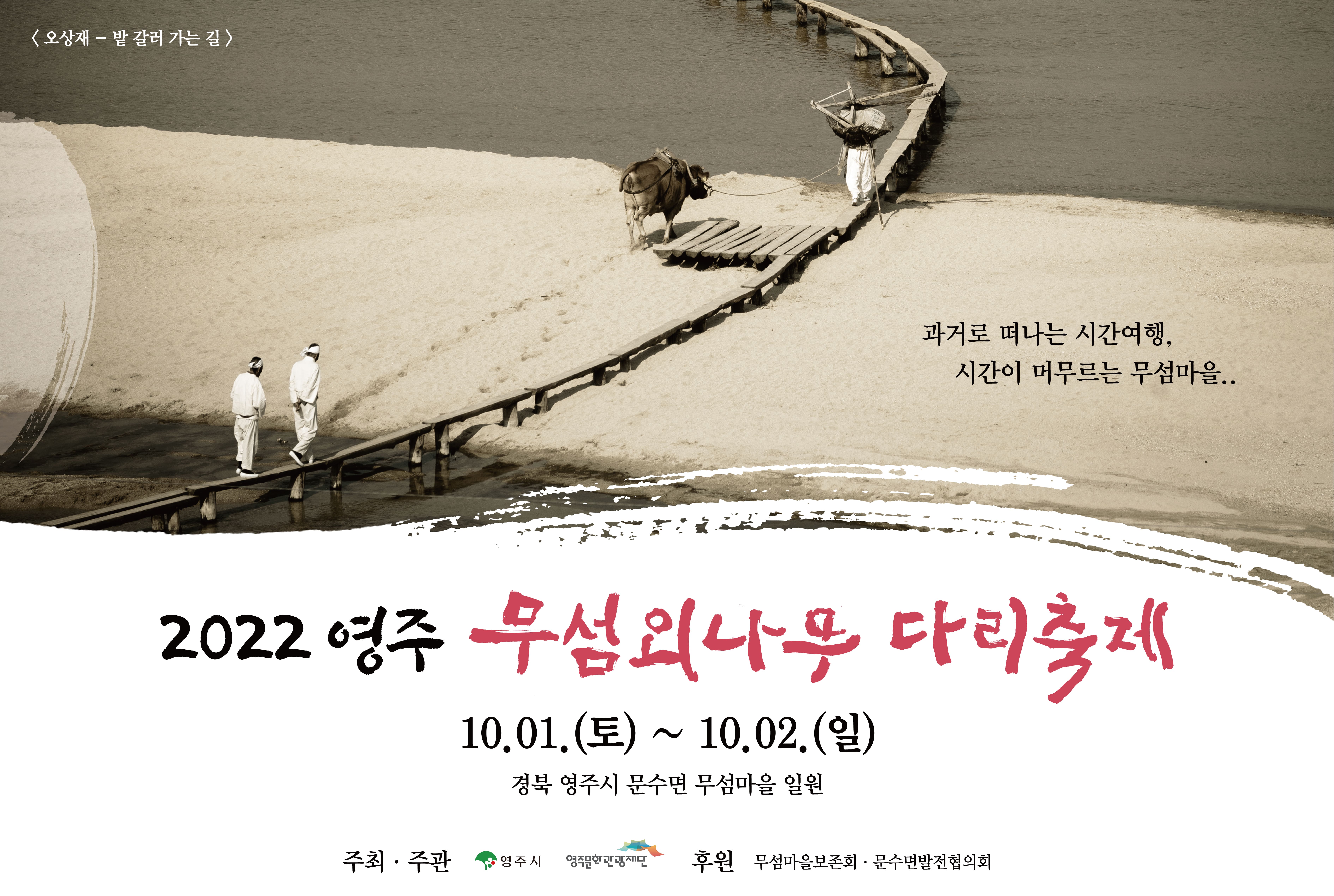 영주 무섬외나무다리축제 사진