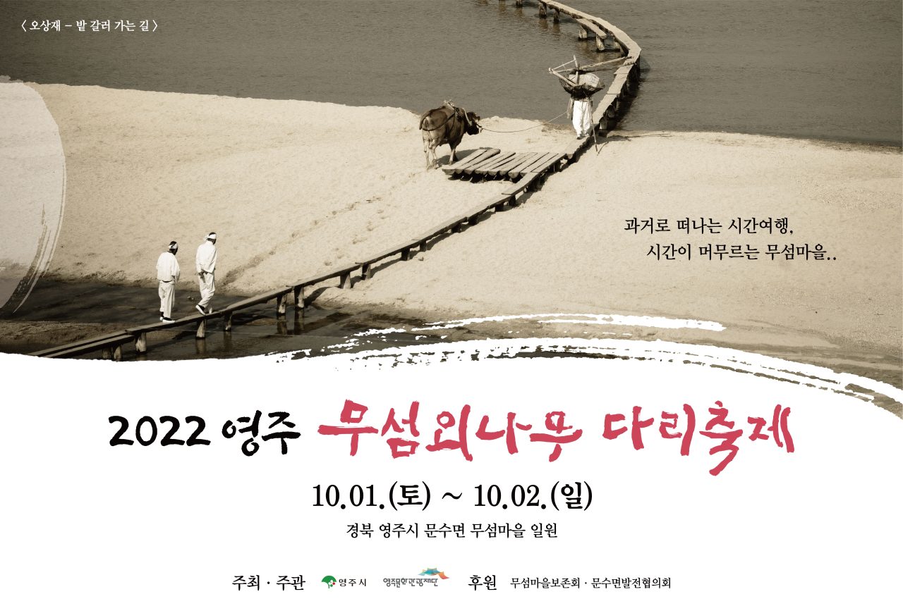 영주 무섬외나무다리축제 사진