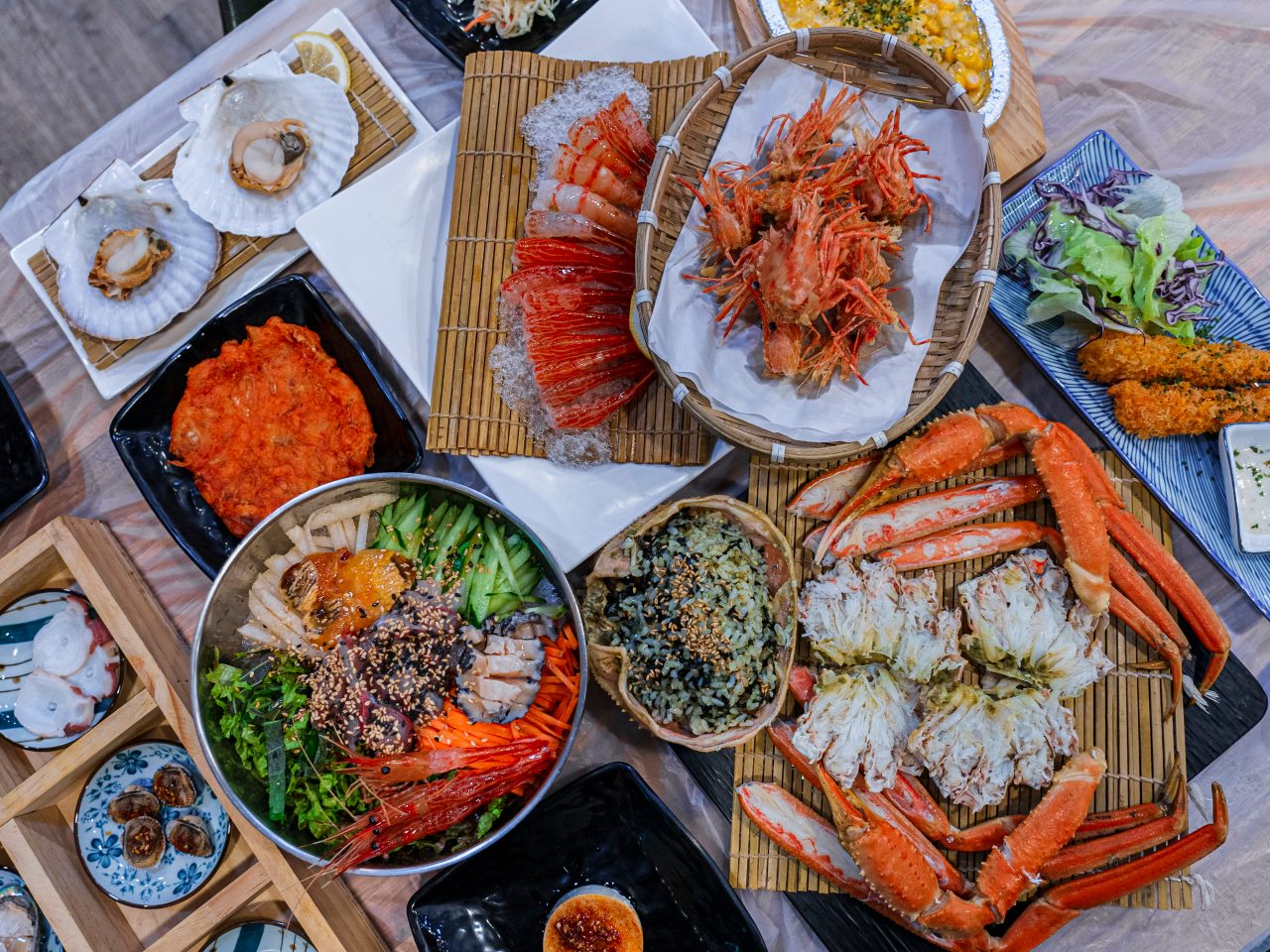 해운대 착한수산 꽃새우대게 사진