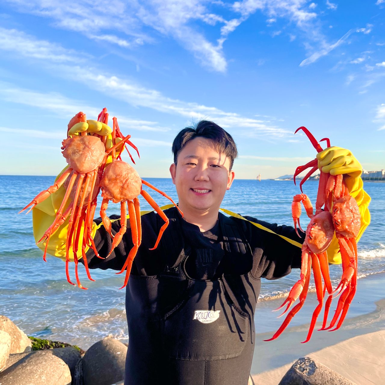 주문진홍게 사진